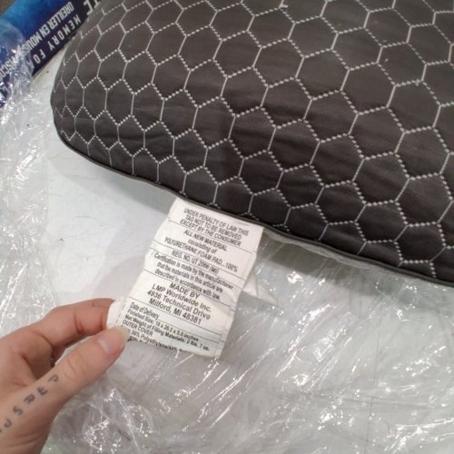 I LOVE PILLOW - COOL CLIMATE MEMORY FOAM PILLOW - 18" X 26" - GREY\WHITE image 2