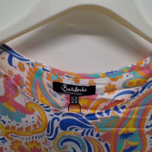 WOMEN'S BARILOCHE PRINT PULL-OVER SHIRT - SMALL / MEDIUM - 38 - MULTICOLOURED (STYLE: BELLO) image 4