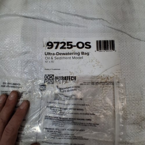 ULTRATECH OIL & SEDIMENT DEWATERING BAG - 10FT X 15FT - BLACK (MODEL: 9725-OS) image 2