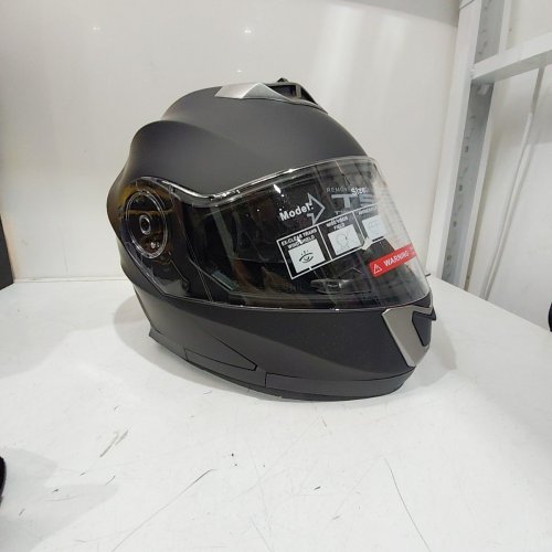 BFR FULL FACE MODULAR FLIP UP MOTORCYCLE HELMET - SMALL - MATTE BLACK (ITEM: 160) image 2
