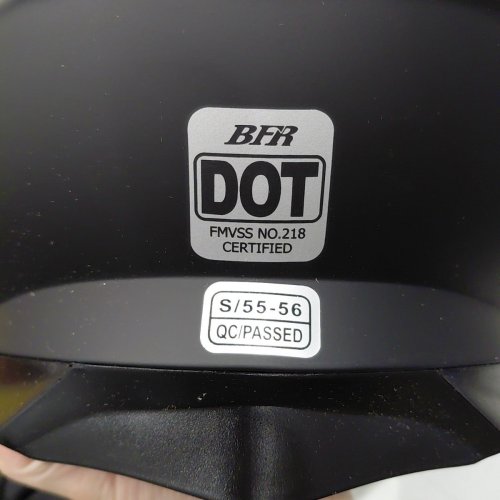 BFR FULL FACE MODULAR FLIP UP MOTORCYCLE HELMET - SMALL - MATTE BLACK (ITEM: 160) image 5