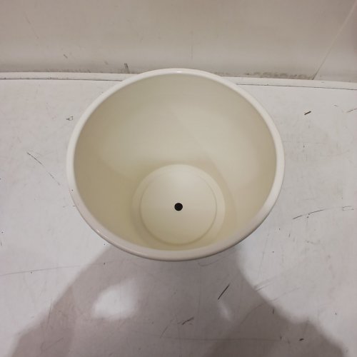THRESHOLD WIDE AESTHETIC PLANTER - 8" - WHITE / SOUR CREAM image 4