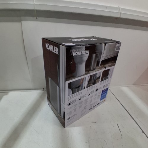 KOHLER STEP TRASH CAN WITH POP-OPEN LID - 2.1 GAL - SILVER (MODEL: 1938012) image 4