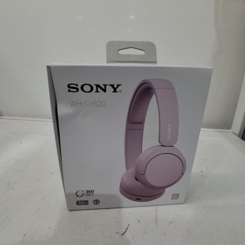 SONY WH-CH520 WIRELESS BLUETOOTH HEADPHONES - 50 HOURS LISTENING TIME - PINK image 2