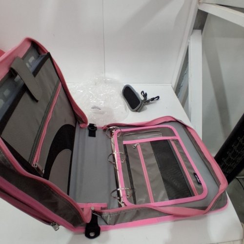 VIVIN ZIPPER BINDER - 2 INCH O-RING, 450 SHEET CAPACITY, 5-TAB EXPANDING POCKETS AND MULTIPLE ZIP POCKETS - PINK AND GREY (MODEL: M-WA-A5130PK) image 4