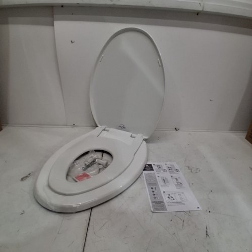 BEMIS LITTLE 2 BIG TOILET SEAT - ELONGATED - 17" - WHITE (MODEL : 881SLOW 000) image 2