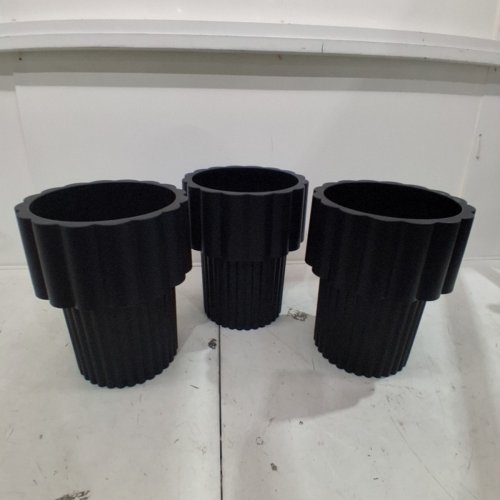 3PK THRESHOLD GEARED PLANTER - 10" X 12" - BLACK (ITEM: 084-15-3021) image 2