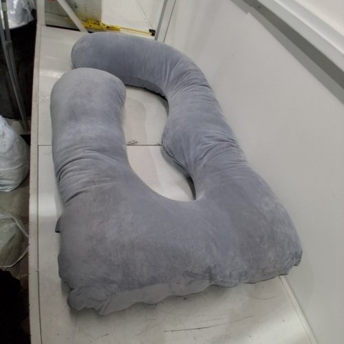 MOMCOZY U SHAPED MATERNITY BODY PILLOW - GREY image 2
