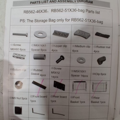 ROOF CARGO RACK - 200 LBS CAP - BLACK (MODEL: RB562-46 X 36) image 5