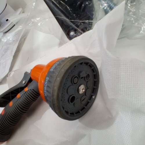 ROYWEL RETRACTABLE GARDEN HOSE REEL WITH 9- FUNCTION SPRAYER NOZZLE - 65FT - (MODEL: ‎RY-HR3565) image 5