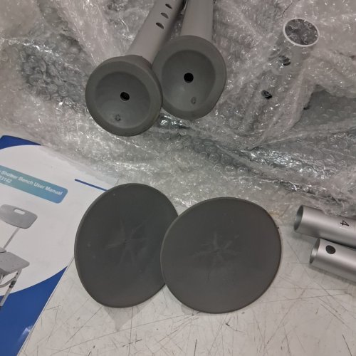 CAREBODA TUB TRANSFER BENCH AND SHOWER CHAIR - 400LBS MAX - GREY (MODEL: DR3142) image 3