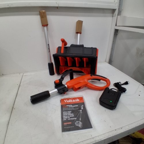VOLTASK CORDLESS ELECTRIC SNOW SHOVEL *TOOL ONLY* - 13" - 24V BLACK/ORANGE (MODEL: CSS001-130OR-CAVK) image 2