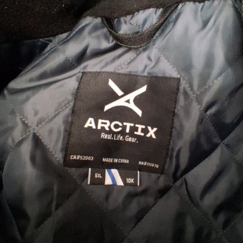 MEN'S ARCTIX PERFORMANCE TUNDRA JACKET WITH ADDED VISIBILITY AND HAND WARMER POCKETS- 5XL - BLACK (MODEL:8050XX-00-5XL) image 2