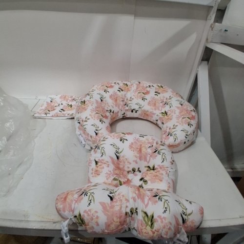 3PC NURSING AND BREASTFEEDING PILLOW/CUSHION - PINK/WHITE FLORAL image 2