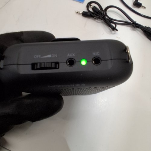 NORWII PORTABLE VOICE AMPLIFYER WITH HEADSET MICROPHONE - 2000MAH - BLACK (MODEL: S358) image 2