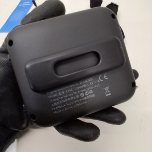 NORWII PORTABLE VOICE AMPLIFYER WITH HEADSET MICROPHONE - 2000MAH - BLACK (MODEL: S358) image 3