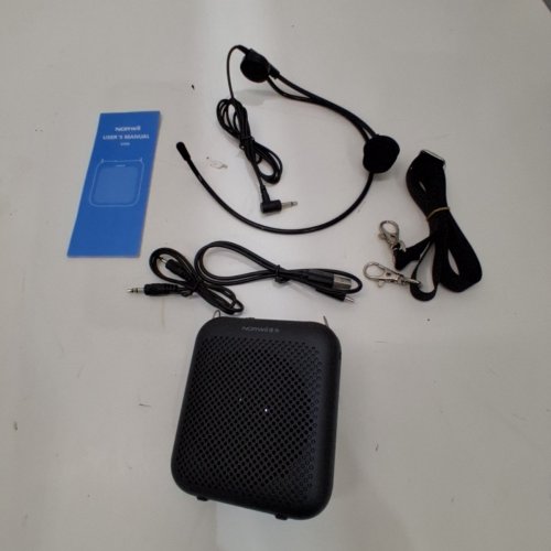 NORWII PORTABLE VOICE AMPLIFYER WITH HEADSET MICROPHONE - 2000MAH - BLACK (MODEL: S358) image 4