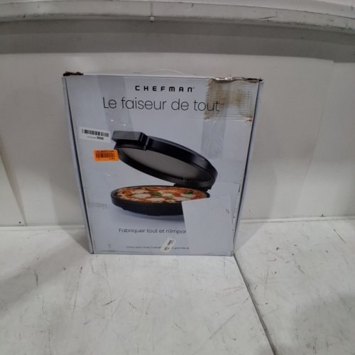 CHEFMAN EVERYTHING MAKER AND PIZZA OVEN - 12" - 1440W - 120V - BLACK (MODEL: RJ58-EM-MIDNIGHT) image 5