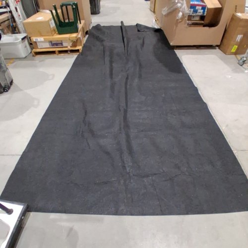 MULTI-PURPOSE NON-SLIP FELTED LARGE MAT - 16.5FT X 98" - BLACK image 2