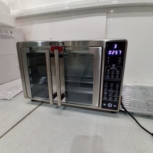 GOURMIA 19-IN-1 6-SLICE AIR FRYER OVEN WITH FRENCH DOORS & DIGITAL TOUCH CONTROLS - STAINLESS STEEL (MODEL: GTF7465) image 2