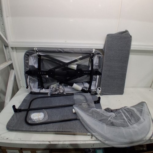 JESTONTEN BEDSIDE BABY BASSINET - 33" X 19" - GREY image 2