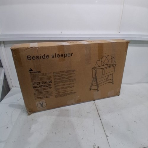 JESTONTEN BEDSIDE BABY BASSINET - 33" X 19" - GREY image 5