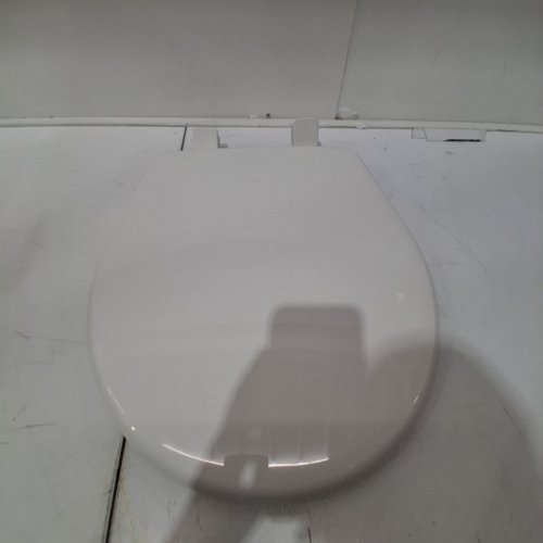 BEMIS ECONOMY PLASTIC ROUND TOILET SEAT - 17" - WHITE (MODEL: 730SLEC 000) image 2