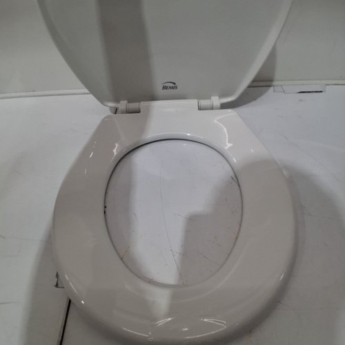 BEMIS ECONOMY PLASTIC ROUND TOILET SEAT - 17" - WHITE (MODEL: 730SLEC 000) image 3