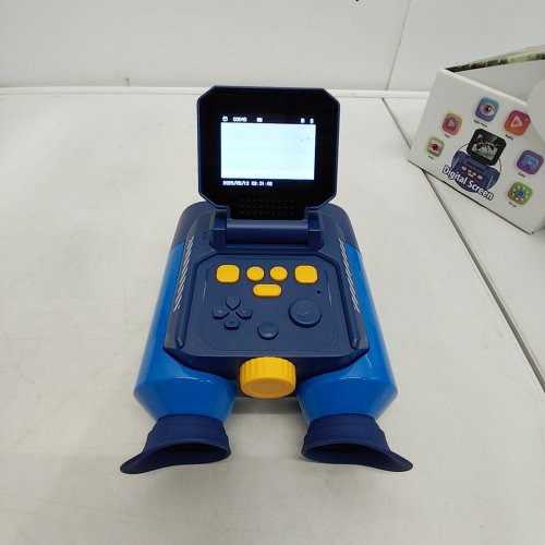 AHALFCIT ADVENTURE BINOCULARS WITH NIGHT VISION AND DISPLAY SCREEN - 10X ZOOM - 2.4" SCREEN - BUILT-IN GAMES - BLUE (MODEL: INSKAM390) image 2