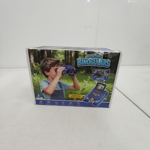 AHALFCIT ADVENTURE BINOCULARS WITH NIGHT VISION AND DISPLAY SCREEN - 10X ZOOM - 2.4" SCREEN - BUILT-IN GAMES - BLUE (MODEL: INSKAM390) image 4