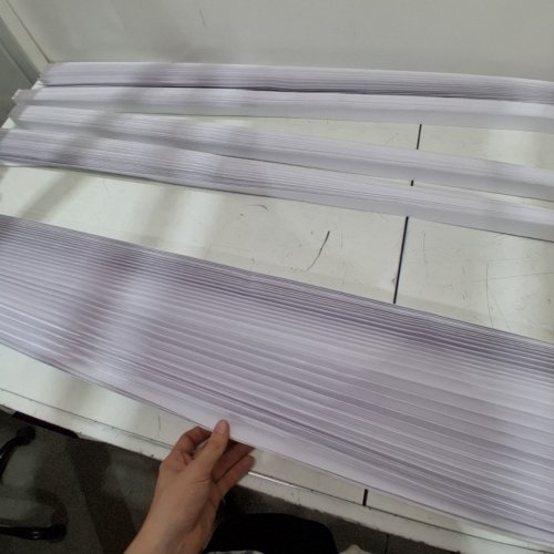 5PK PAPER CORDLESS STICK ON TEMPORARY WINDOW BLIND - 48" - WHITE image 2