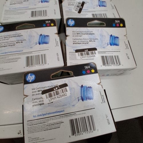13 *EXPIRED* HP 564 COLOUR INK CARTRIDGES FOR SELECT DESKJET, OFFICEJET, AND PHOTOSMART PRINTERS - CYAN, MAGENTA, YELLOW (MODEL: N9H57FN) image 3