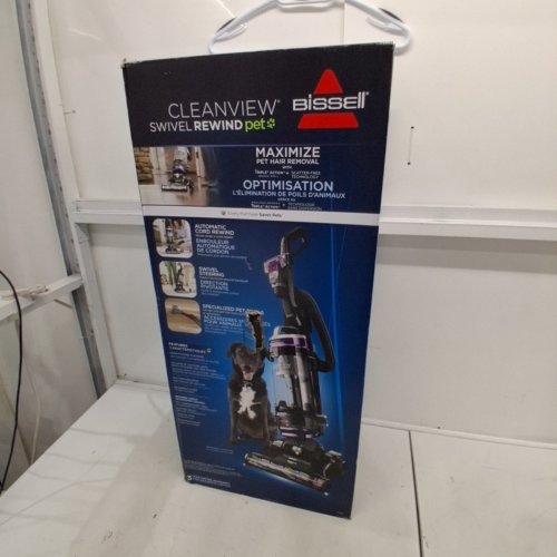 BISSELL CLEANVIEW SWIVEL UPRIGHT MULTI-CYCLONIC VACUUM - PURPLE (MODEL: 2258C) image 7