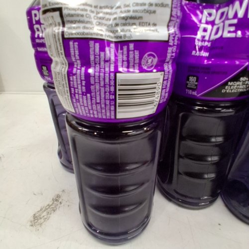 12PK POWERADE ELECTROLYTE SPORTS DRINK - 710 ML EACH - GRAPE image 3