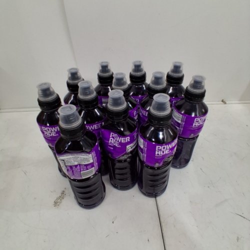 12PK POWERADE ELECTROLYTE SPORTS DRINK - 710 ML EACH - GRAPE image 4