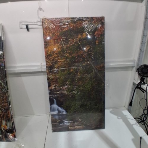 3PC NATURE SCENERY AUTUMN WATERFALL TRIPTYCH WALL ART - 60" X 40" - MULTICOLOUR image 5
