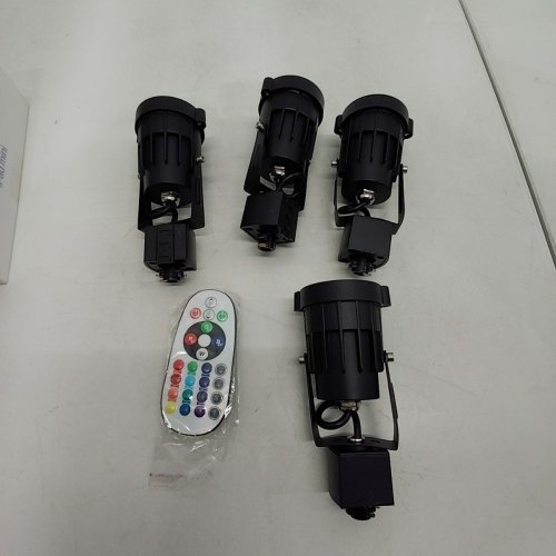 4PC RGB TRACKLIGHTS SPOTLIGHTS - BLACK image 3