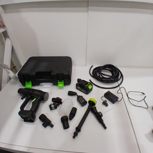 YKYI 6-IN-1 CORDLESS PRESSURE WASHER - 3GPM 1200PSI - BLACK/GREEN image 3