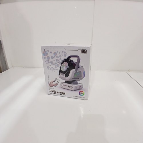 BELEMAR SUPER BUBBLE MACHINE WITH LED LIGHTS AND REMOTE - 1800MAH RECHARGEABLE BATTERY - 30 000 BUBBLES PER MINUTE - WHITE/BLACK image 2