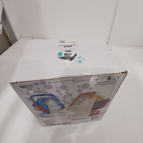 BELEMAR SUPER BUBBLE MACHINE WITH LED LIGHTS AND REMOTE - 1800MAH RECHARGEABLE BATTERY - 30 000 BUBBLES PER MINUTE - WHITE/BLACK image 3