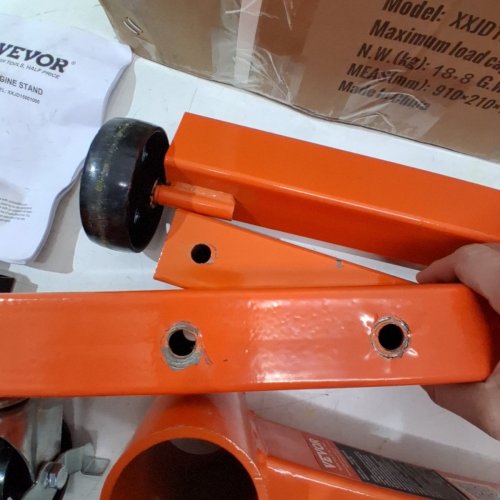ENGINE STAND 750LB CAP - ROTATING - ON WHEELS - H SHAPE ENGINE BLOCK - ORANGE/BLACK (MODEL:XXJD15001000) image 3
