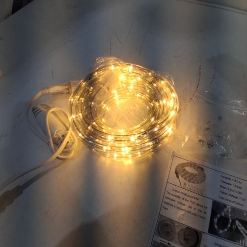 FOEERS INDOOR/OUTDOOR LED ROPE LIGHTS - 10FT - 2800K-3000K WARM WHITE image 3