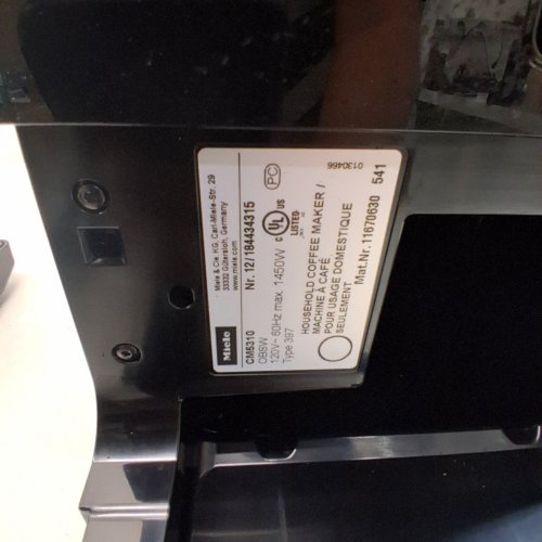 MIELE SILENCE AUTOMATIC COFFEE MAKER - 1.3 L - BLACK (MODEL: CM5310) image 7