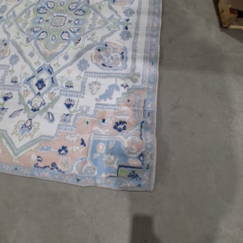 MOHAWK ESSENTIALS PERSIAN WOVEN INDOOR AREA RUG - 4FT X 6FT - BLUE, PINK, GREEN, AND CREAM (MODEL: R1563-984) image 4