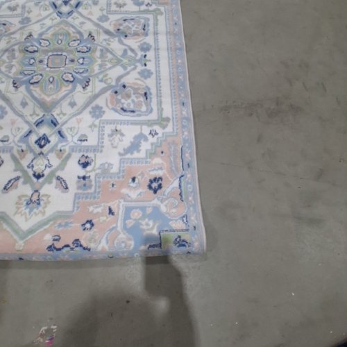 MOHAWK ESSENTIALS PERSIAN WOVEN INDOOR AREA RUG - 4FT X 6FT - BLUE, PINK, GREEN, AND CREAM (MODEL: R1563-984) image 6