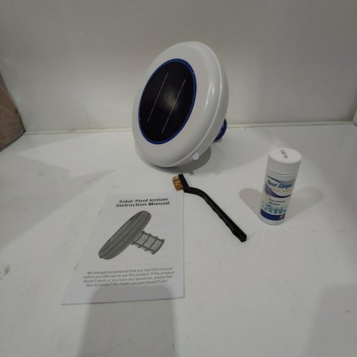 SOLAR EFFICIENT WATER PURIFIER POOL IONIZER - 35000 GAL - WHITE / BLUE image 2