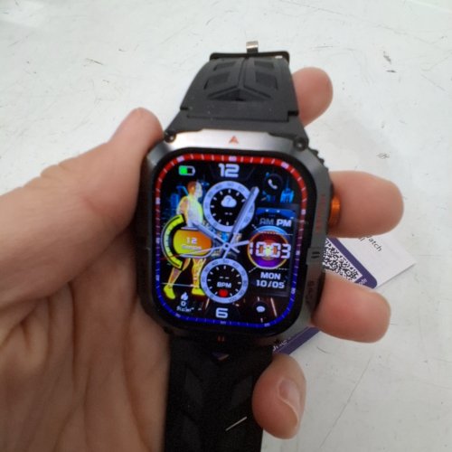 PODOEIL MILITARY SMART WATCH - 2" AMOLED DISPLAY - BLACK (MODEL:YK12) image 2