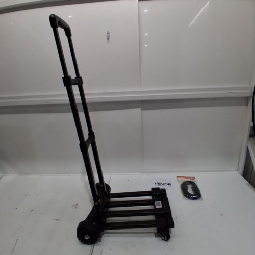 FOLDING HAND TRUCK WITH ROPES - 290LBS MAX - BLACK - (MODEL: L013) image 3