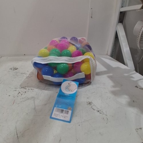 100PC PLAYMATY BALL PIT BALLS - 2.2" - MULTI-COLOUR image 2