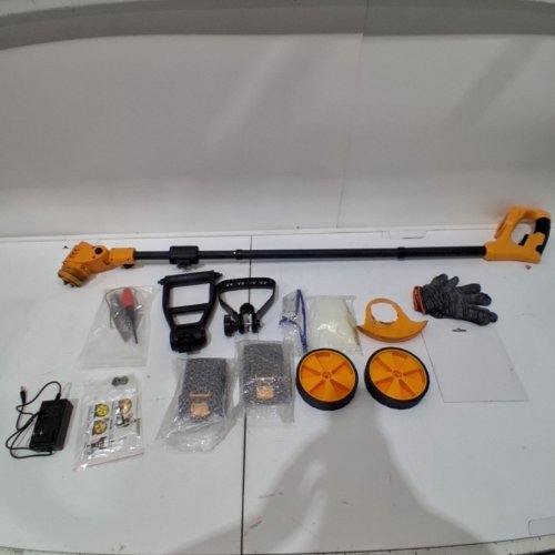 AMILUO ELECTRIC CORDLESS WEED WACKER KIT WITH BATTERIES AND BLADES - 8500 RPM (MODEL: GCJ-06B-1) image 3